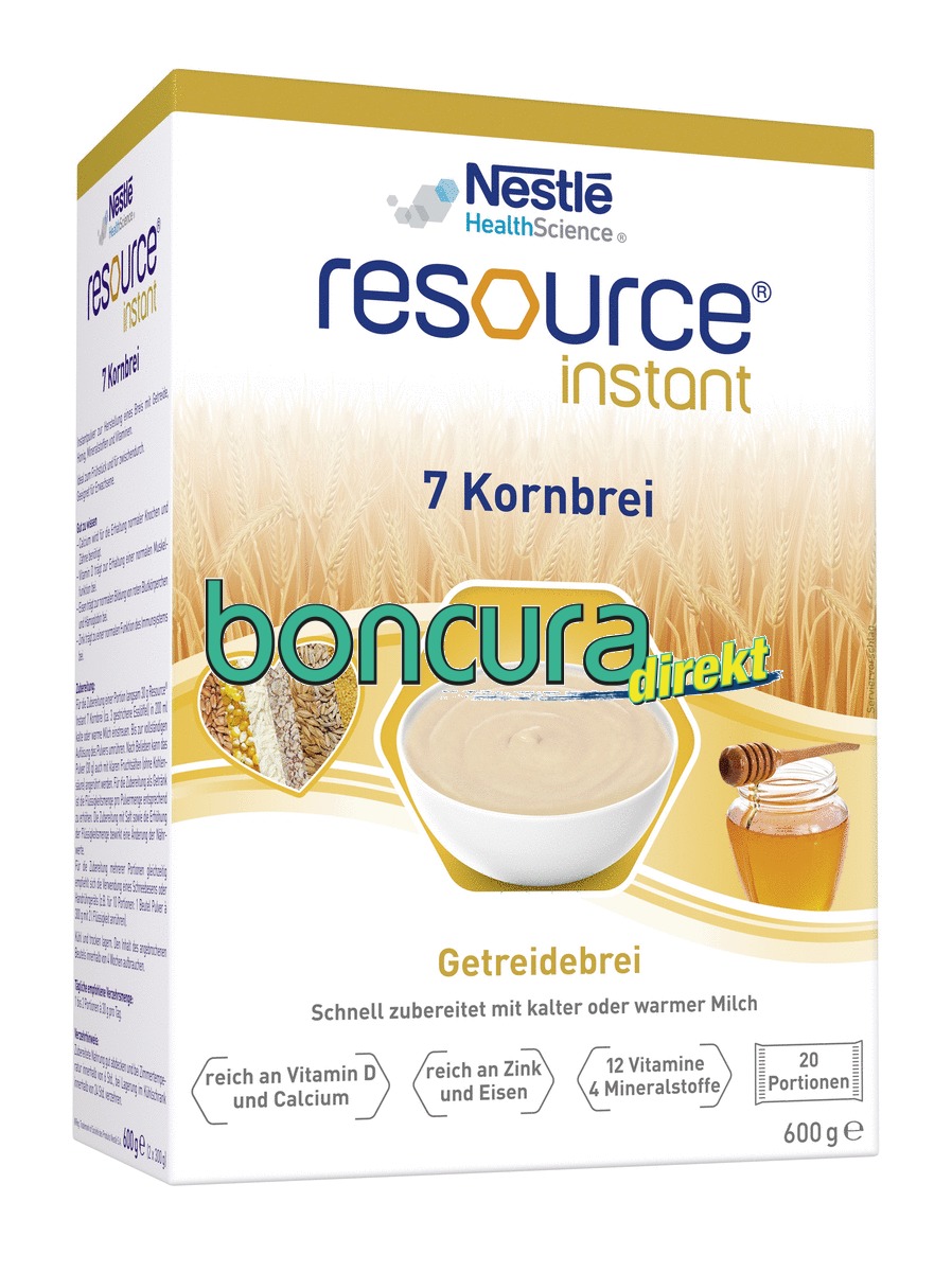 Getreidebrei, Resource instant 7 Kornbrei, Vitamin- & Mineralstoffreich